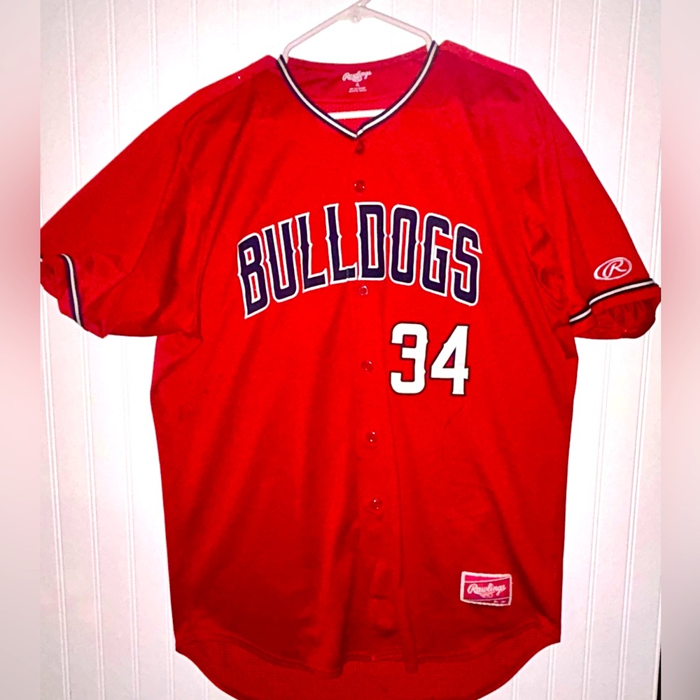 Rawling men’s xl baseball jersey / bulldogs baseball